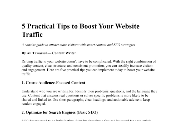 write clear, compelling content for your blog or website